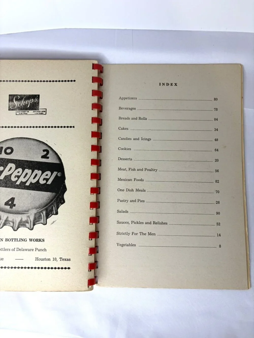 Vintage MCM Kitchen Klassics Cookbook West University Methodist Church Texas